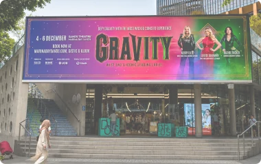 Orchard Road digital billboard at Design Orchard advertising a Marina Bay Sands concert